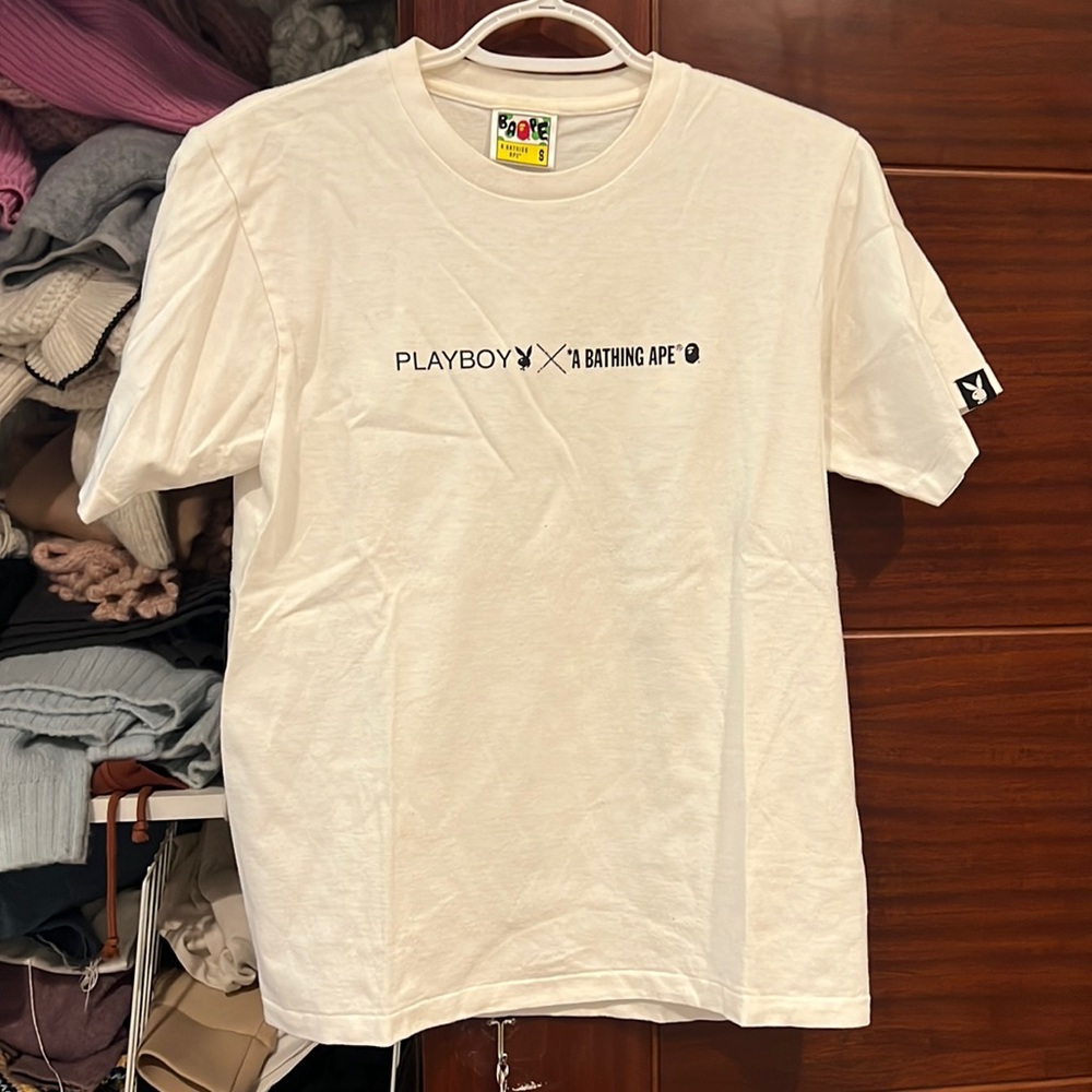 Playboy x Bape white T-shirt